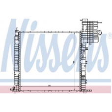 62678 NISSENS Радиатор, охлаждение двигателя