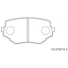 KD3711 ASIMCO Комплект тормозных колодок, дисковый тормоз