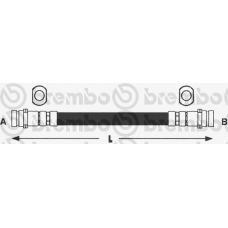 T 28 032 BREMBO Тормозной шланг