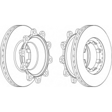 FCR293A FERODO Тормозной диск