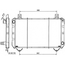 527367 NRF Радиатор, охлаждение двигателя