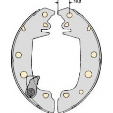PM604613 MGA Комплект тормозов, барабанный тормозной механизм