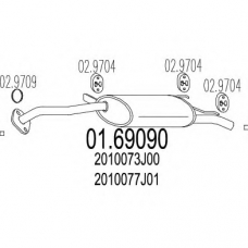 01.69090 MTS Глушитель выхлопных газов конечный
