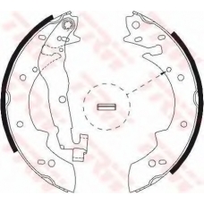 GS8525 TRW Комплект тормозных колодок