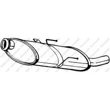 190-863 BOSAL Глушитель выхлопных газов конечный