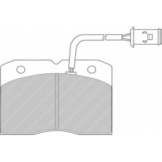 FDB655 FERODO Комплект тормозных колодок, дисковый тормоз