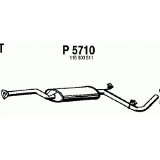 P5710 FENNO Средний глушитель выхлопных газов