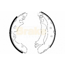 SH2533 BRAKE ENGINEERING Комплект тормозных колодок
