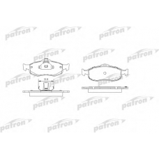 PBP884 PATRON Комплект тормозных колодок, дисковый тормоз