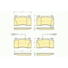 6113639 GIRLING Комплект тормозных колодок, дисковый тормоз