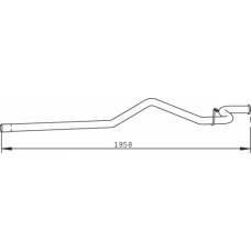32502 DINEX Труба выхлопного газа