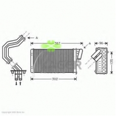 32-0115 KAGER Теплообменник, отопление салона