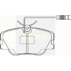 20941 00 W BRECK Комплект тормозных колодок, дисковый тормоз