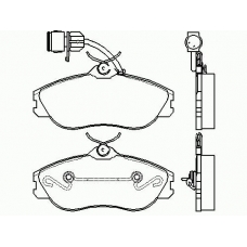 MDB1820 MINTEX Комплект тормозных колодок, дисковый тормоз