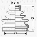 FCB6291 FIRST LINE Пыльник, приводной вал