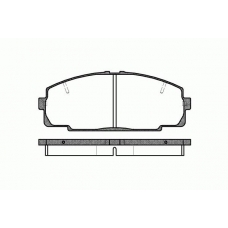0421.20 REMSA Комплект тормозных колодок, дисковый тормоз