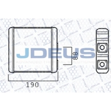 219M09 JDEUS Теплообменник, отопление салона