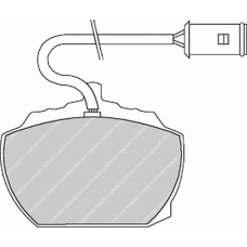 FDB838 FERODO Комплект тормозных колодок, дисковый тормоз