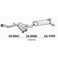 24.8006 ASSO Средний / конечный глушитель ог