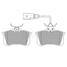 025 235 5417/W MEYLE Комплект тормозных колодок, дисковый тормоз