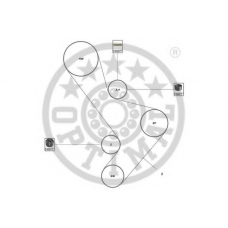 SK-1680 OPTIMAL Комплект ремня ГРМ