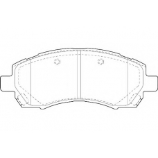 WBP23780A WAGNER LOCKHEED Комплект тормозных колодок, дисковый тормоз