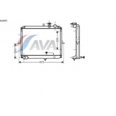 KA2053 AVA Радиатор, охлаждение двигателя