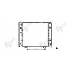 30002080 VAN WEZEL Радиатор, охлаждение двигателя