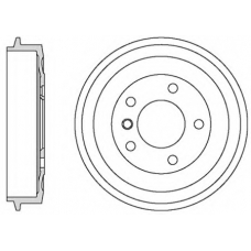 VBD659 MOTAQUIP Тормозной барабан