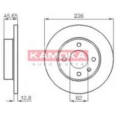 103718 KAMOKA Тормозной диск