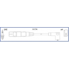 134714 HITACHI Комплект проводов зажигания