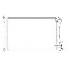 58251 NRF Радиатор, охлаждение двигателя