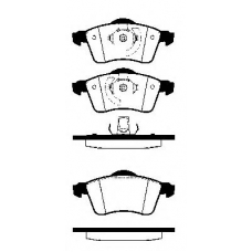 224736 NK Комплект тормозных колодок, дисковый тормоз