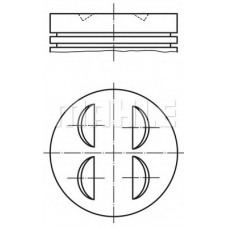 014 77 02 MAHLE Поршень