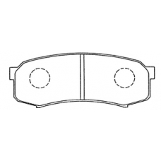 PN-1243 JNBK Колодки тормозные