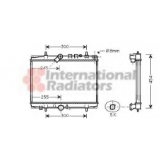 40002202 VAN WEZEL Радиатор, охлаждение двигателя