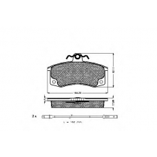 32308 SPIDAN Комплект тормозных колодок, дисковый тормоз