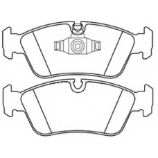 AKD-1011 ASVA Комплект тормозных колодок, дисковый тормоз