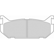 FD6649N NECTO Комплект тормозных колодок, дисковый тормоз
