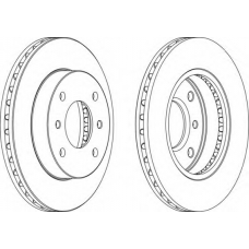 DDF234-1 FERODO Тормозной диск