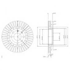 BG2636 DELPHI Тормозной диск