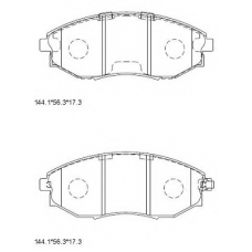 KD3735F ASIMCO Комплект тормозных колодок, дисковый тормоз