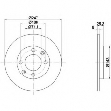 MDC794 DON Тормозной диск