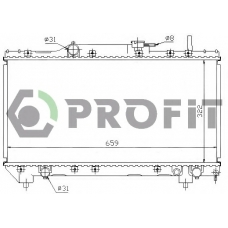 PR 1837A1 PROFIT Радиатор, охлаждение двигателя
