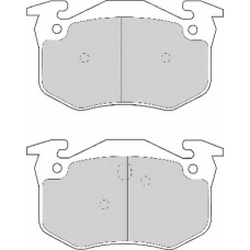 FD6373A NECTO Комплект тормозных колодок, дисковый тормоз