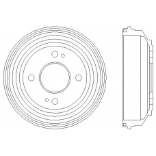 MBD221 MINTEX Тормозной барабан