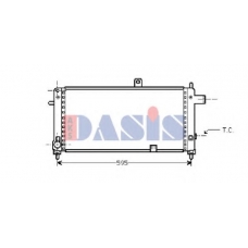 150240N AKS DASIS Радиатор, охлаждение двигателя