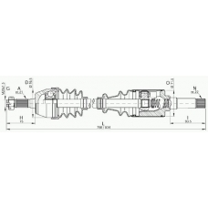 DRS6085.00 OPEN PARTS Приводной вал