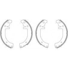 MSK037 MINTEX Комплект тормозных колодок