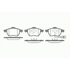 0390 41 KAWE Комплект тормозных колодок, дисковый тормоз